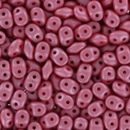 SuperDuo Beads 2.5x5mm Powdery - Pastel Maroon